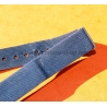 VINTAGE ORIGINAL FADED NAVY BLUE NATO STRAP BRACELET TAN BUCKLE WATCHES 6538,6536,5510,5517,5508