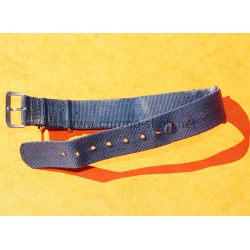 VINTAGE ORIGINAL FADED NAVY BLUE NATO STRAP BRACELET TAN BUCKLE WATCHES 6538,6536,5510,5517,5508