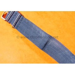 VINTAGE ORIGINAL FADED NAVY BLUE NATO STRAP BRACELET TAN BUCKLE WATCHES 6538,6536,5510,5517,5508