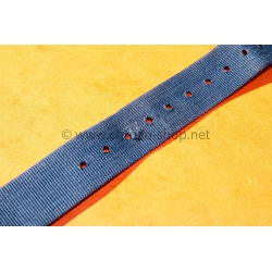 VINTAGE ORIGINAL FADED NAVY BLUE NATO STRAP BRACELET TAN BUCKLE WATCHES 6538,6536,5510,5517,5508