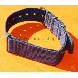 VINTAGE ORIGINAL FADED NAVY BLUE NATO STRAP BRACELET TAN BUCKLE WATCHES 6538,6536,5510,5517,5508