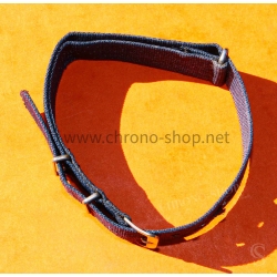 VINTAGE ORIGINAL FADED NAVY BLUE NATO STRAP BRACELET TAN BUCKLE WATCHES 6538,6536,5510,5517,5508