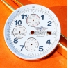 Breitling A13370 Super Avenger A562 White Watch Dial Silver Subdials Rare watch part