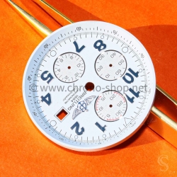Breitling A13370 Super Avenger A562 White Watch Dial Silver Subdials Rare watch part