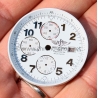 Breitling A13370 Super Avenger A562 White Watch Dial Silver Subdials Rare watch part