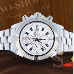 Breitling A13370 Super Avenger A562 White Watch Dial Silver Subdials Rare watch part