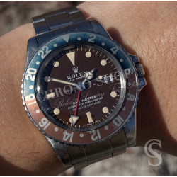 Rolex Vintage 70's Tritium yellow Red Arrow 24H Hand GMT MASTER 1675,6542 watches cal auto 1565,1575,1570,1560