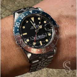 Rolex Vintage 70's Tritium yellow Red Arrow 24H Hand GMT MASTER 1675,6542 watches cal auto 1565,1575,1570,1560