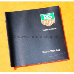 TAG HEUER Original Accessoire Vintage 90s livret notice montres vintage Monaco,Carrera,Link,Formula 1