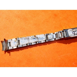 Tudor 7834 vintage bracelet 11mm neuf de stock ref 7834 fixages 370 maillons pliés acier montres dames