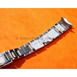 Tudor 7834 vintage bracelet 11mm neuf de stock ref 7834 fixages 370 maillons pliés acier montres dames