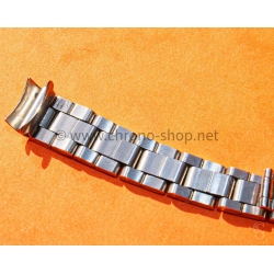 Tudor 7834 vintage bracelet 11mm neuf de stock ref 7834 fixages 370 maillons pliés acier montres dames