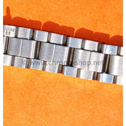 Tudor 7834 vintage bracelet 11mm neuf de stock ref 7834 fixages 370 maillons pliés acier montres dames