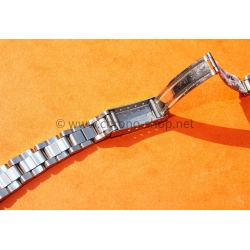 Tudor 7834 vintage bracelet 11mm neuf de stock ref 7834 fixages 370 maillons pliés acier montres dames