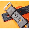 Vintage Rubber strap black perforated 21mm for vintage Tag Heuer, Aqualeung watches