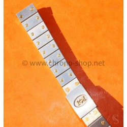 Cartier Santos Ronde Authentique bracelet 12mm or acier ref 01/93 neuf de stock montre vintage Cartier