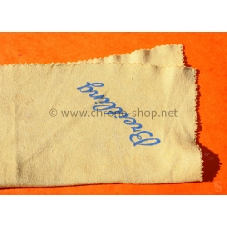 Breitling Vintage 70s Watch Cloth Beige and blue Chamois Microfiber Soft Cleaning Fabric
