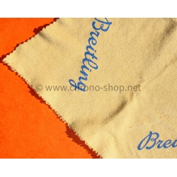 Breitling Vintage 70s Watch Cloth Beige and blue Chamois Microfiber Soft Cleaning Fabric