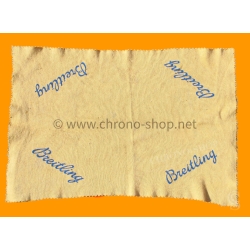 Breitling Vintage 70s Watch Cloth Beige and blue Chamois Microfiber Soft Cleaning Fabric