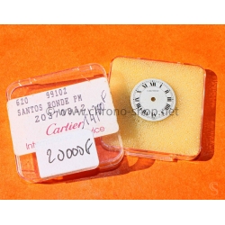 Cartier Vintage Santos Ronde Porcelain White eggshell effect romans numeral watch dial part Genuine ref 20370312 620