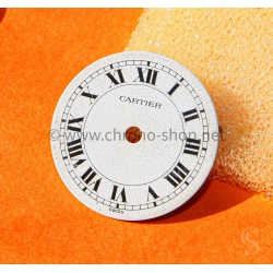 Cartier Vintage Santos Ronde Porcelain White eggshell effect romans numeral watch dial part Genuine ref 20370312 620