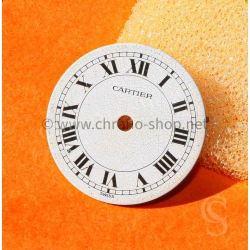 Cartier Vintage Santos Ronde Porcelain White eggshell effect romans numeral watch dial part Genuine ref 20370312 620