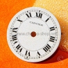 Cartier Vintage Santos Ronde Porcelain White eggshell effect romans numeral watch dial part Genuine ref 20370312 620