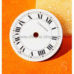 Cartier Vintage Santos Ronde Porcelain White eggshell effect romans numeral watch dial part Genuine ref 20370312 620