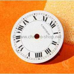 Cartier Vintage Santos Ronde Porcelain White eggshell effect romans numeral watch dial part Genuine ref 20370312 620