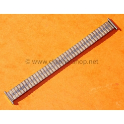 Bracelet montres vintage 70s Fixo-flex 18mm horlogerie Rare plaqué or rose extensible à ressorts