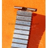 Bracelet montres vintage 70s Fixo-flex 18mm horlogerie Rare plaqué or rose extensible à ressorts