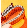 Vintage Watch bracelet Rose gold filled 18mm FixoFlex Rare Collectible 70's Stretch Watch Band Made in Germany
