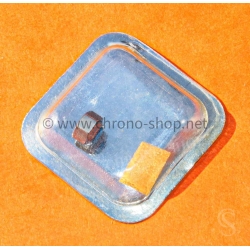 Cartier Santos Original Watch part New Crown VC070192 steel with blue cabochon sealed box