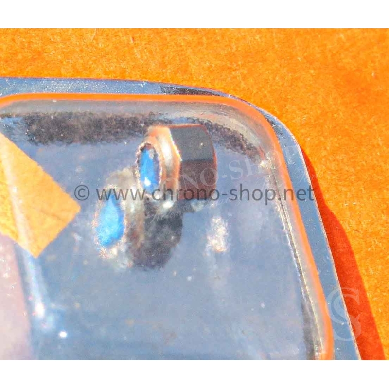 Cartier Santos Original Watch part New Crown VC070192 steel with blue cabochon sealed box Cartier Santos Original Watch part New Crown VC070192 steel with blue cabochon sealed box