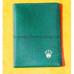 Rolex 100.00.41 Rare Original 70's Vintage Green Grain Leather Plastic Billfold Wallet Vintage Watches 5513,1680,1675,1019,1016