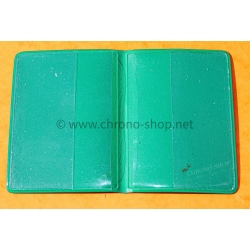 Rolex 100.00.41 Rare Original 70's Vintage Green Grain Leather Plastic Billfold Wallet Vintage Watches 5513,1680,1675,1019,1016