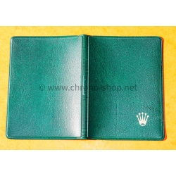 Rolex 100.00.41 Rare Original 70's Vintage Green Grain Leather Plastic Billfold Wallet Vintage Watches 5513,1680,1675,1019,1016