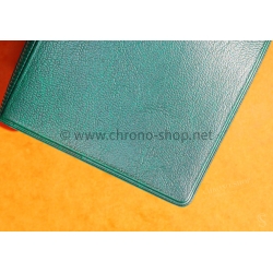 Rolex 100.00.41 Rare Original 70's Vintage Green Grain Leather Plastic Billfold Wallet Vintage Watches 5513,1680,1675,1019,1016