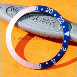 ROLEX MONTRES GMT MASTER 16700,16710,16760 PEPSI 90's FADED ROUGE BLEU INSERT GRADUE SERIFS FAT FONT 24H LUNETTE