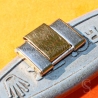 ROLEX MAILLE RIVET OR JAUNE ACIER BITON 15mm BRACELET 7205 MONTRES VINTAGE ROLEX 1002,1008 ZEPHYR 6582,OYSTER PERPETUAL
