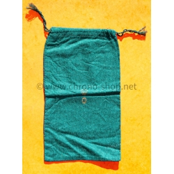 Rolex authentique ancien étui pochette sac tissu couleur vert vintage