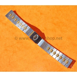 Cartier Santos Godron 2961,2966 Original bracelet bitons 16mm or acier ref 02/93 neuf de stock montre vintage Cartier