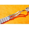 Cartier Santos Godron 2961,2966 Original bracelet bitons 16mm or acier ref 02/93 neuf de stock montre vintage Cartier