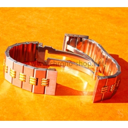 Cartier Santos Godron 2961,2966 Original bracelet bitons 16mm or acier ref 02/93 neuf de stock montre vintage Cartier