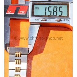 Cartier Santos Godron 2961,2966 Original bracelet bitons 16mm or acier ref 02/93 neuf de stock montre vintage Cartier