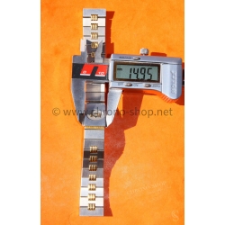 Cartier Santos Godron 2961,2966 Original bracelet bitons 16mm or acier ref 02/93 neuf de stock montre vintage Cartier