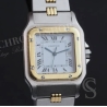 Cartier Santos Godron 2961,2966 Original bracelet bitons 16mm or acier ref 02/93 neuf de stock montre vintage Cartier