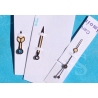 Rolex 1680 NOS original Vintage Genuine ROLEX Tritium Hands Set 1680,1665 Submariner Seadweller Cal. 1570