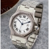 Cartier Santos Godron Authentic watch Ssteel half part bracelet 18mm lugs stamped 01/91 New condition