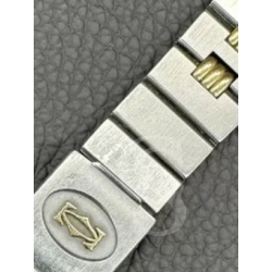 Cartier Santos Godron Original mille de connexion bracelet acier 13mm ref 11/91 neuf de stock montre vintage Cartier